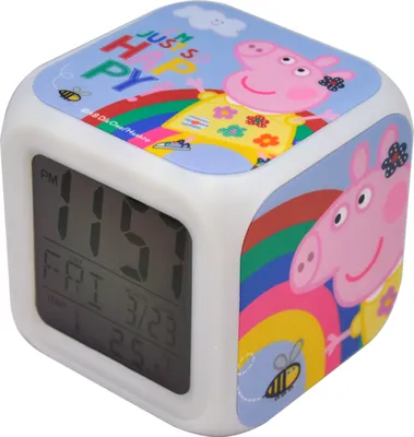 Zdjęcie produktu dla Budzik cyfrowy z projektorem Peppa Pig KE07