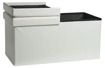 Produktbild von Echtwerk Sitztruhe Flex EW-FB-0433 weiß Stoff 76,0 cm