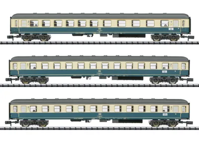 Image de Minitrix 15639 Coffret de voitures voyageurs « train rapide »