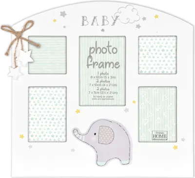 Immagine prodotto di Cornice per bambini per più foto Elefante glitterato