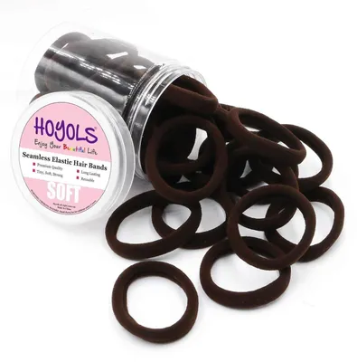 Produktbild von 50 weiche elastische Haargummis Nylon Pferdeschwanz Halter Bands(dicke lockiges