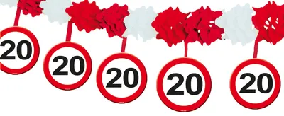 Produktbild von Verkehrsschild 20 Girlande 4m