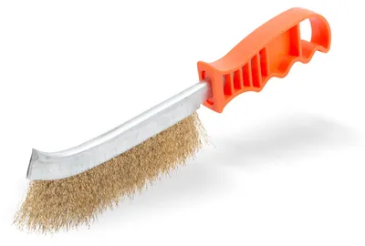 Image de Brosse en métal - manche en plastique