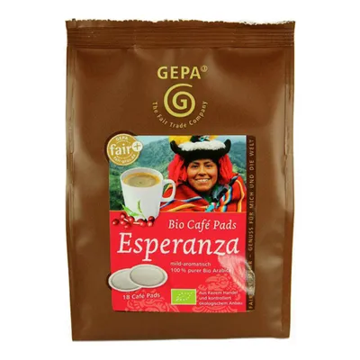 Produktbild von Café Esperanza - Arabica Kaffee Pads 126g