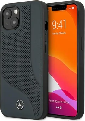 Produktbild von Mercedes Mehcp13Scdona Iphone 13 Mini 5,4 Granatowy/Navy Hardcase Leder Perforierte Fläche