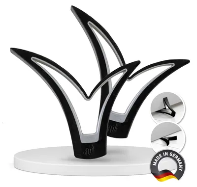 Productafbeelding van Türkeil, bedienbaar met blote voeten, deurstopper, deuropklikker, deurrubber, deurstopper (2, zwart)
