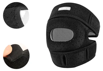 Produktbild von Kniebandage, verstellbare Unterstützung, leichtes Design, AB169-schwarz