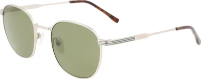 Image de LACOSTE L251S 040 SEMIMATTE SILVER 52/20/145 Lunettes de soleil unies