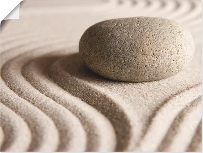 Produktbild von ARTland Poster Zen Stein Größe: 60x45 cm