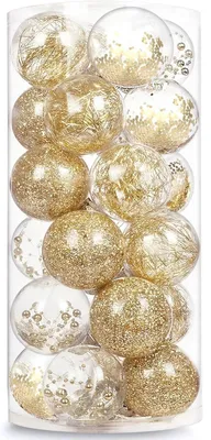 Weihnachtskugeln 30 Stück 6 cm Gold – Bruchsicher