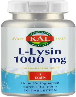 Produktbild von L-Lysin 1000 mg Kal Tabletten 50 St