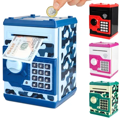 Obrázek produktu pro Elektronická kasička ve tvaru bankomatu pro děti od 3 let