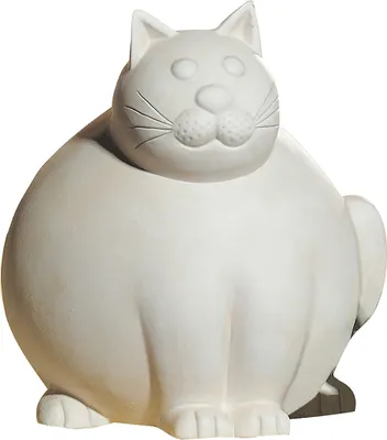 Produktbild von GILDE Dekofigur Katze Molli Europäische Handarbeit H. 30 cm,31864