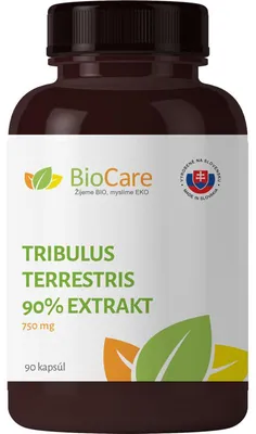 Obrázek produktu pro Extrakt z Tribulus terrestris – 750 mg, 90 kapslí