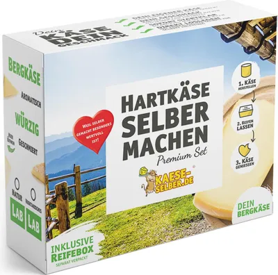 Produktbild von Hartkäse (Bergkäse) selber machen Set - Lab wählbar: mit Naturlab