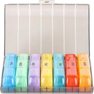 Produktbild von Famanu Tablettenbox 7 Tage mit 3 Fächern - BPA-frei