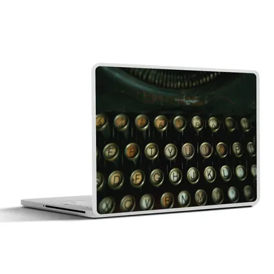 Produktbild von MuchoWow® Laptop Aufkleber Sticker Cover Schreibmaschine - Vintage - Tastatur 31x22.5 cm - Laptop-Deko