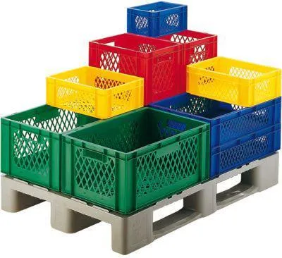 Produktbild von Stapeltransportkasten 800x600x320 mm gelb W.d.