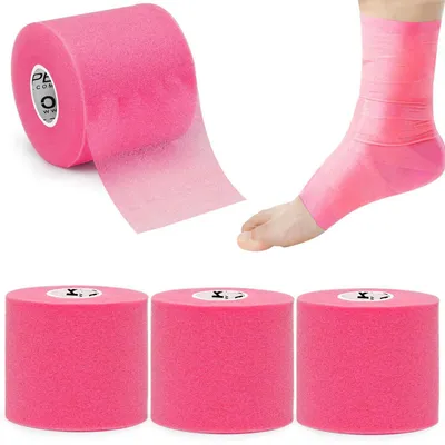 Produktbild von Prewrap Tape Leichtschaum Unterlage 4 Rollen Rosa 7cm x 27m