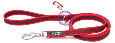Immagine prodotto di Julius K9 Guinzaglio antiscivolo + cinghia da mano - Guinzaglio per cani - rosso - 180 cm