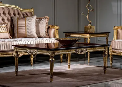Produktbild von Casa Padrino Luxus Barock Couchtisch Schwarz / Gold - Handgefertigter Massivholz Wohnzimmertisch im Barockstil - Edle Barock Wohnzimmer Möbel