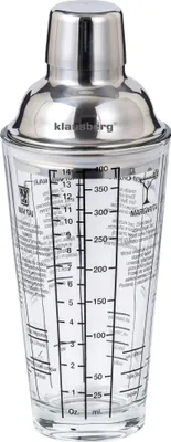 Produktbild von Shaker für Cocktails mit Rezepten, Barkeeperglas, 400ml KLAUSBERG KB-7647