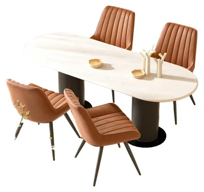 Produktbild von Stuhlset: Esszimmerstuhl - Bürostuhl - Esszimmerstuhl ohne Armlehnen - Arbeitshocker - Designstuhl