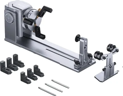 Image de Rouleau rotatif de gravure laser, diamètre réglable, compatible avec 95 % des appareils de gravure, feuille