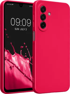 Produktbild von kwmobile Handyhülle für Samsung Galaxy A17 4G / 5G Hülle - weiche Silikon Case metallisch schimmernd - Schutzhülle Cover - Metallic Pink