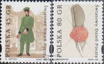 Produktbild von Briefmarken Polen 1995 Mi 3561-3562 (kompl.Ausg.) postfrisch Weltposttag