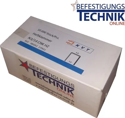 Produktbild von Klammer N3/ 14mm CNK verzinkt für Senco A A09BAAP SFT10XP-A / SFW09-A 10M KL-45