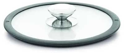 Zdjęcie produktu dla Szklana pokrywka z silikonowym rantem, 28 cm