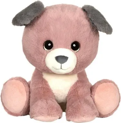 Produktbild von Plüschtier Hund, Puppy Eyes Pets, Rosa und Grau, 40 cm