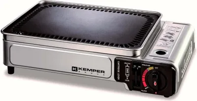 Zdjęcie produktu dla Przenośny grill Kemper "Plancha" w walizce - przenośny grill gazowy bez butli gazowej