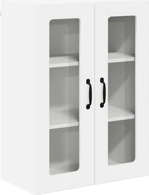 Image de Cabinet en verre mural LUCCA Blanc 60 x 31 x 80 cm