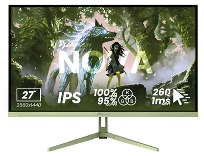 Produktbild von Arozzi Nova 27" Gaming Monitor - QHD IPS - 260Hz - Waldgrün