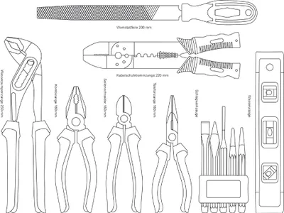 Produktbild von Brüder Mannesmann Werkzeug-Set 29077, 159 Teile