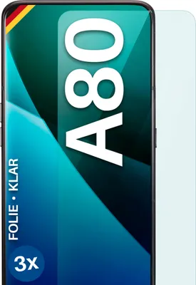 Produktbild von moex® 3x Schutzfolie kompatibel mit Samsung Galaxy A80 - Displayschutzfolie dünn Folie, Klar