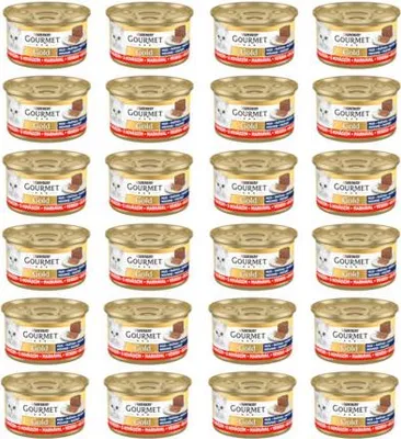 Produktbild von GOURMET Gold Rindfleisch - Nassfutter für Katzen - 85g