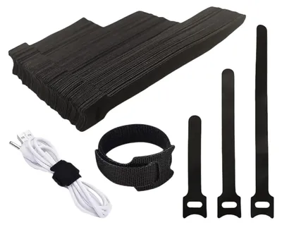 Obrázok produktu pre Opakovateľne použiteľné káble s suchým zipsom, 50 kusov, dĺžka 120-400 mm
