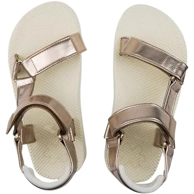 Produktbild von Damen Flip Flop Bequeme leichte Sandalen in Goldmetallic 39