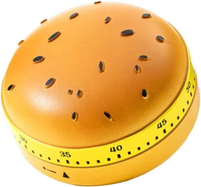 Produktbild von Pomodoro Tomaten Timer, Eieruhr, Kurzzeitwecker, zum Lernen/Spielen/Kochen/Hausaufgaben, （Hamburger）