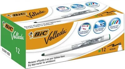 Zdjęcie produktu dla BIC 9581681, 12 szt., Zielony, Końcówka cienka, Wielobarwny, Okrągły, 1,4 mm