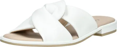 Produktbild von Caprice Damen Pantolette aus Leder mit geflochtenen Riemen 9-27100-42, Größe:37 EU, Farbe:Weiß