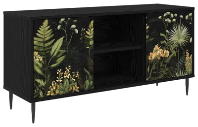Immagine prodotto di vidaXL Mobile TV RHENEN, 102 x 33 x 51 cm, nero, aspetto legno di quercia
