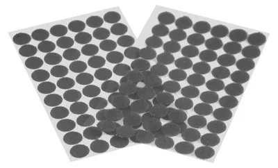 Produktbild von 60 Klettpunkte 15mm Klettband-Punkte Klebepunkte Klettverschluss selbstklebend