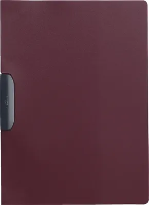 Produktbild von Cliphefter Duraswing A4 für 30 Blatt dunkelrot Packung mit 5 Stück