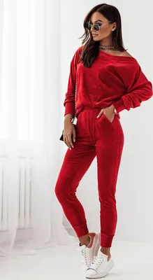 Zdjęcie produktu dla Ivon Komplet damski Kanava czerwony M/L