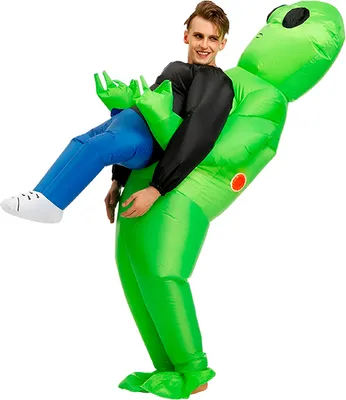 Produktbild von 4er Pack Aufblasbares Alien-Entführungskostüm für Erwachsene, Perfekt für Halloween & Karneval, 150–200 cm - U4FOMAN