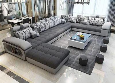 Immagine prodotto di Zona giorno divano angolare divano UForm divano in pelle design divano tessile divani moderni